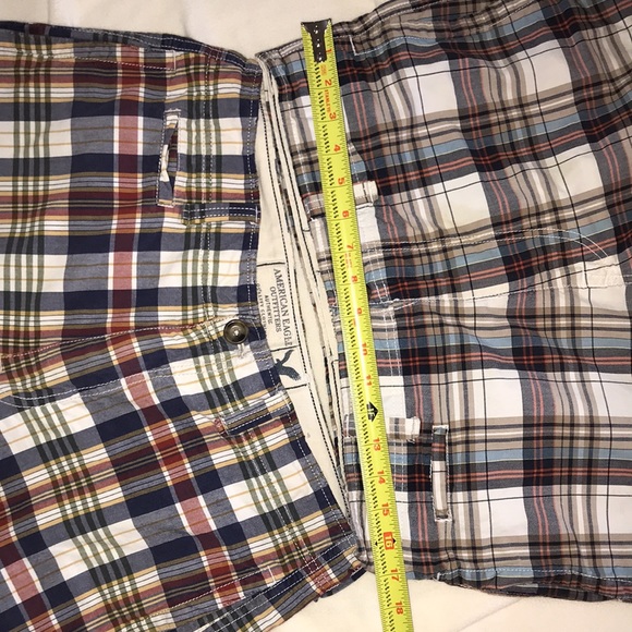 2 pairs American Eagle plaid men’s Shorts size 32 - Picture 10 of 10